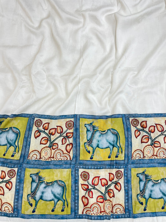 Dola Silk Pichwai Print HandWork