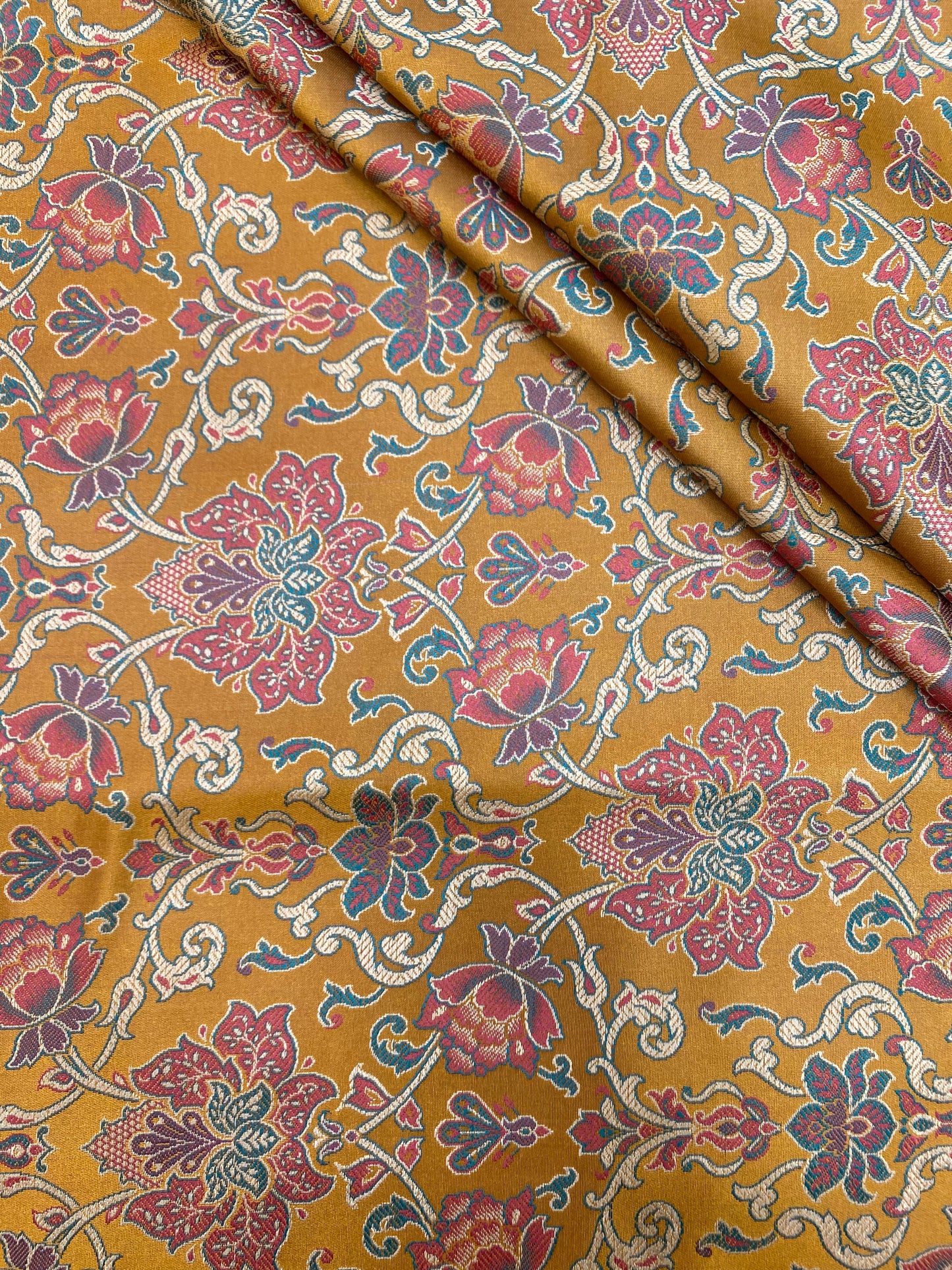 Pure Banarasi Brocade Fabric (colors available) 44"inch