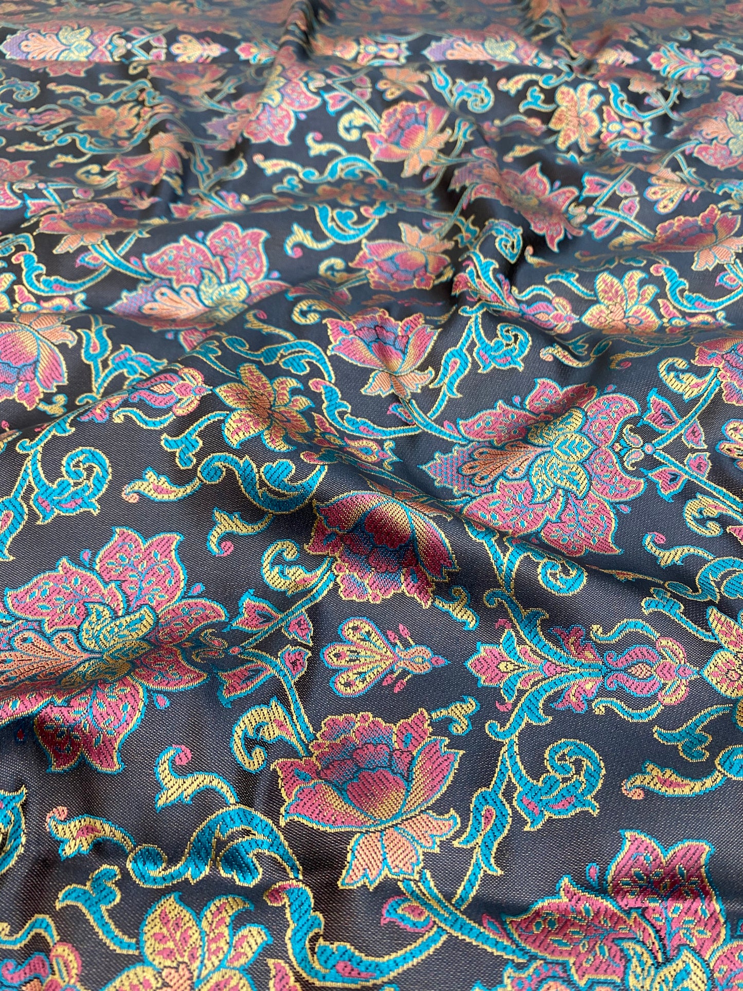Pure Banarasi Brocade Fabric (colors available) 44"inch
