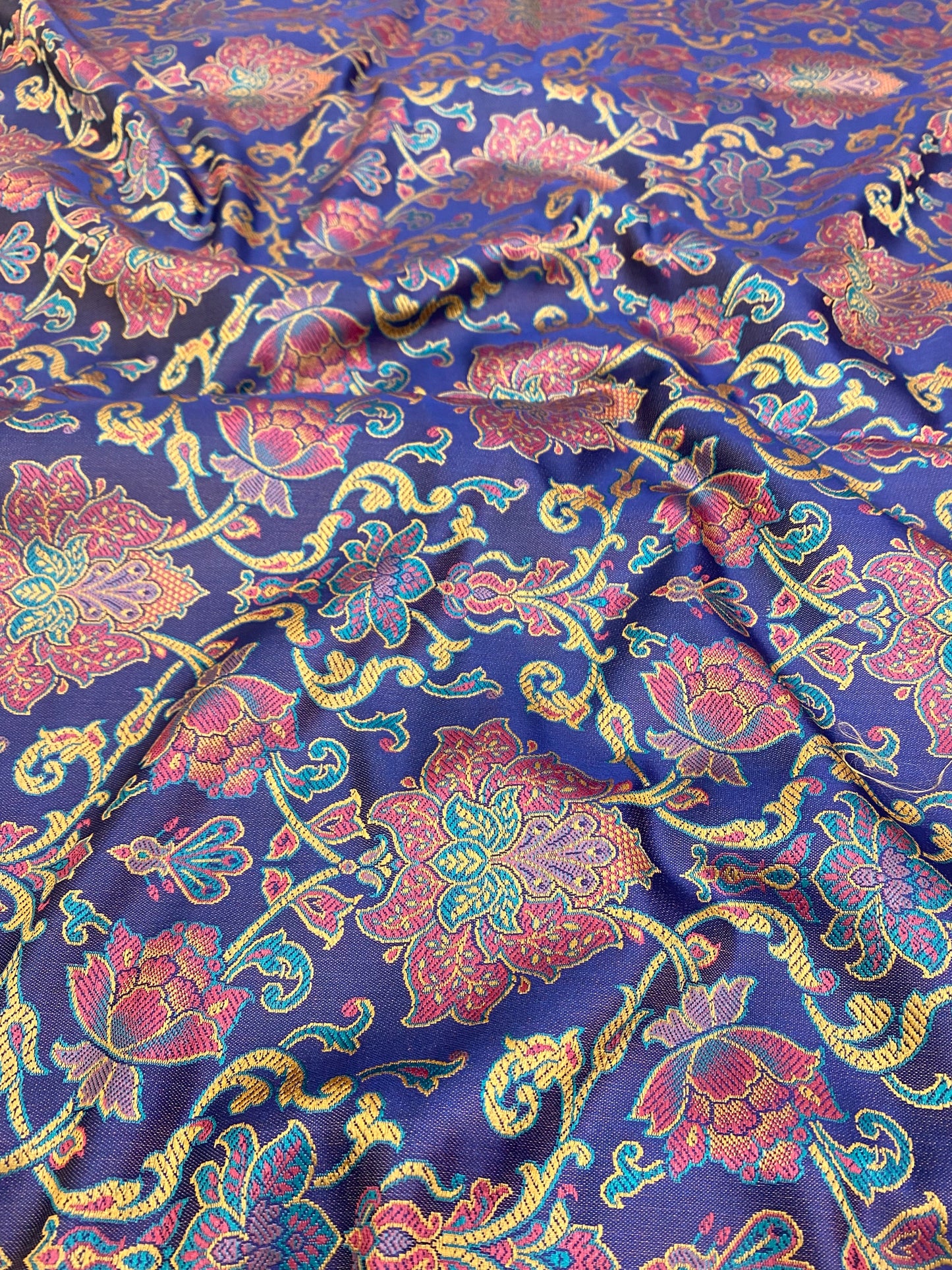 Pure Banarasi Brocade Fabric (colors available) 44"inch
