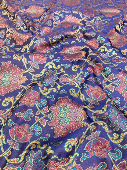 Pure Banarasi Brocade Fabric (colors available) 44"inch