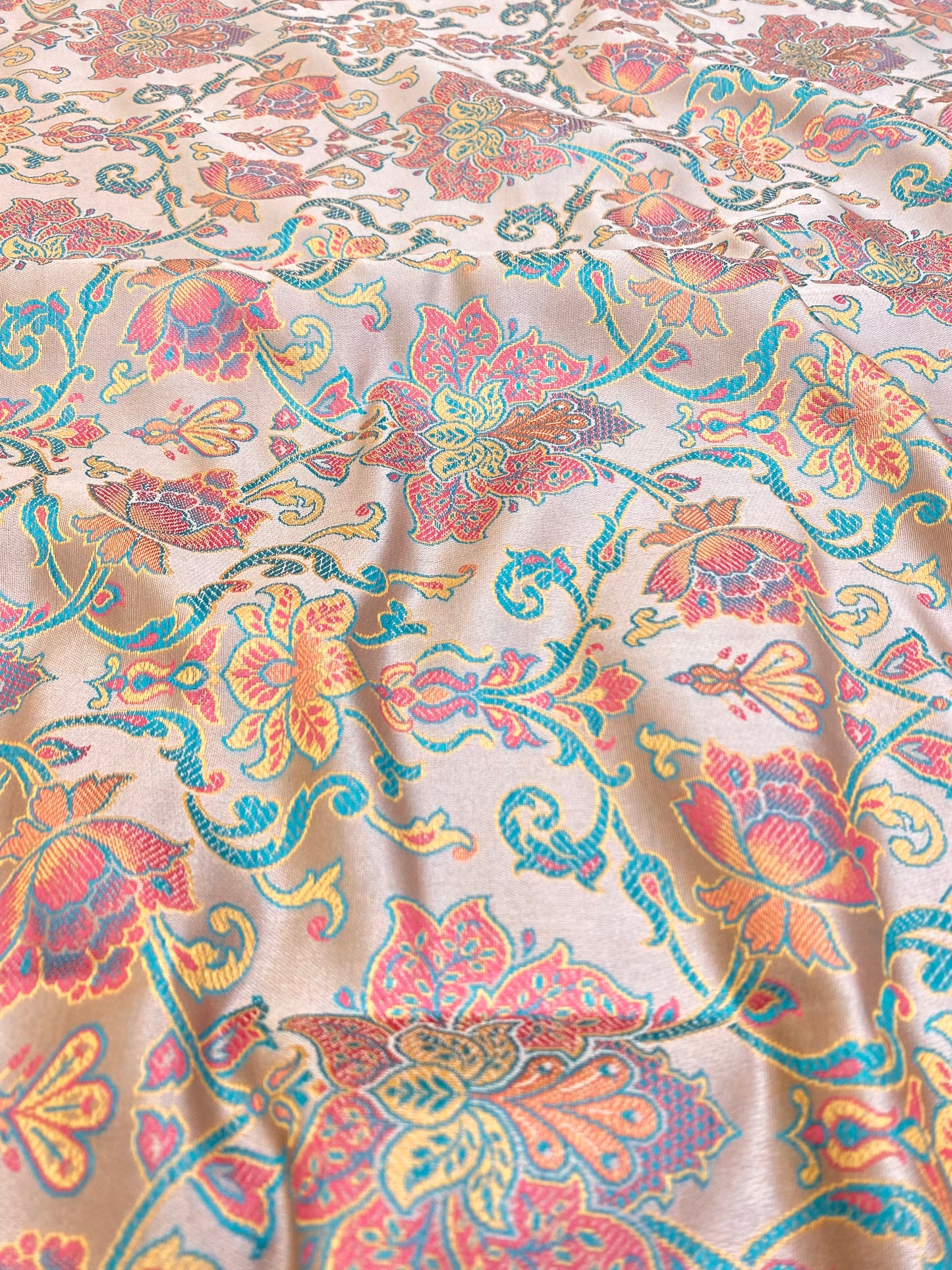 Pure Banarasi Brocade Fabric (colors available) 44"inch