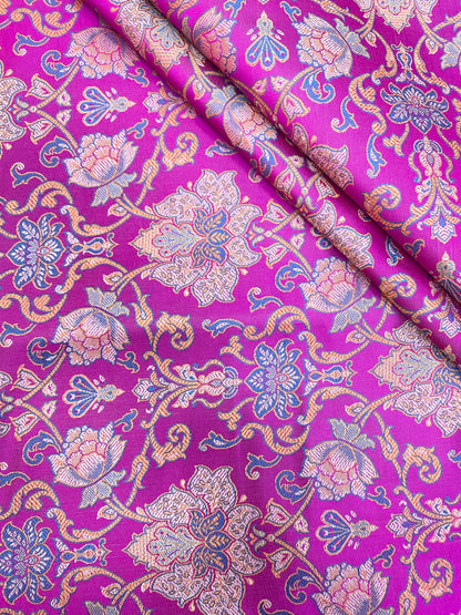 Pure Banarasi Brocade Fabric (colors available) 44"inch