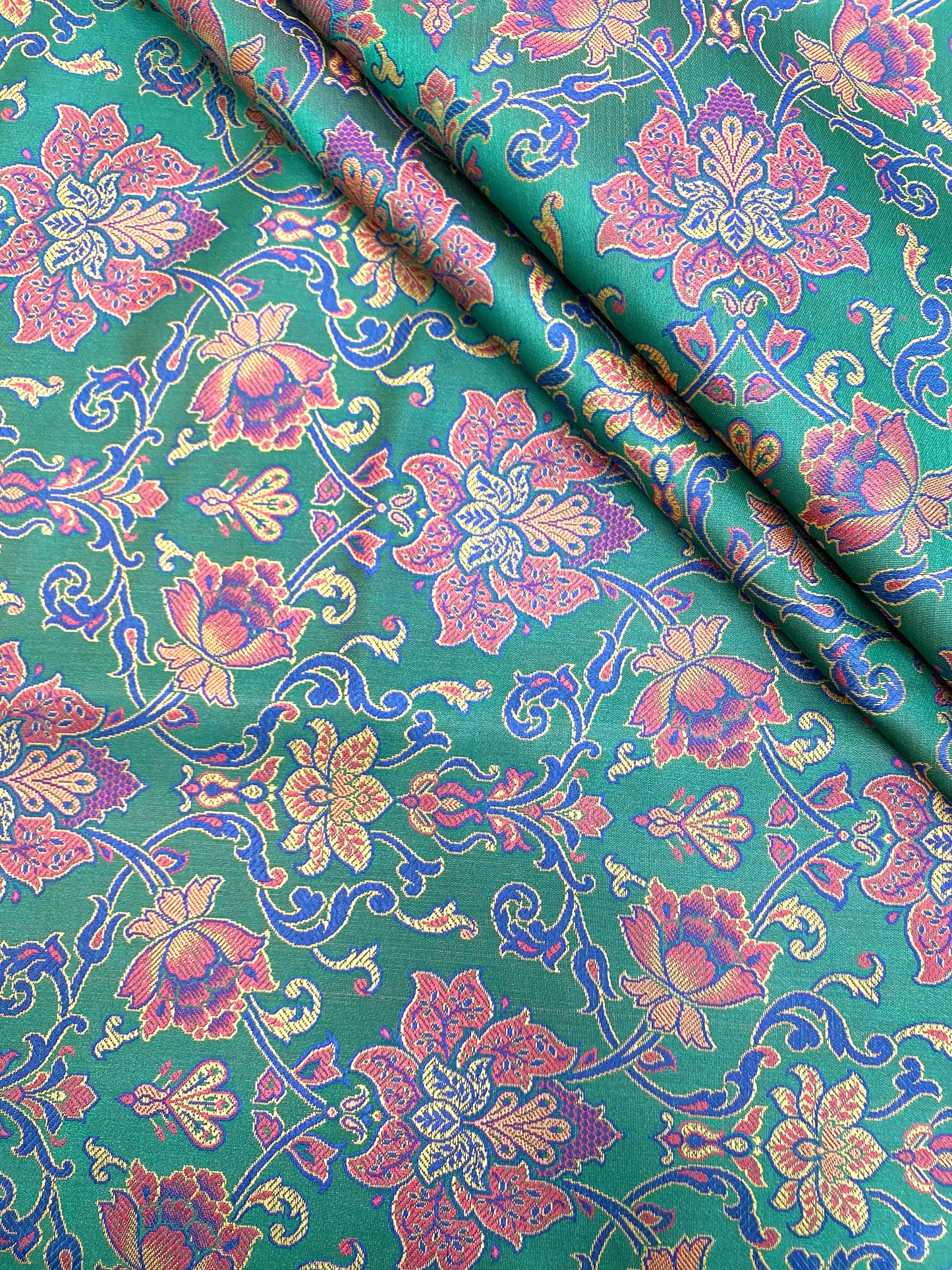 Pure Banarasi Brocade Fabric (colors available) 44"inch