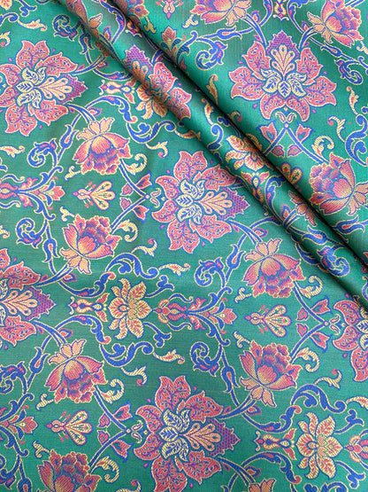 Pure Banarasi Brocade Fabric (colors available) 44"inch
