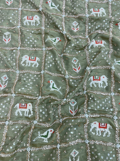 Tissue Beads Embroidery (Color Available) (44"Inch)