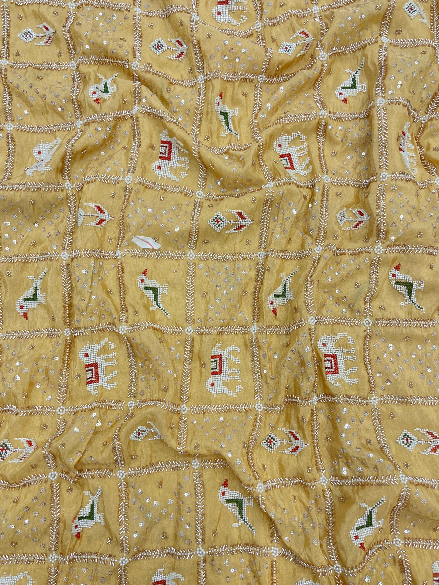 Tissue Beads Embroidery (Color Available) (44"Inch)