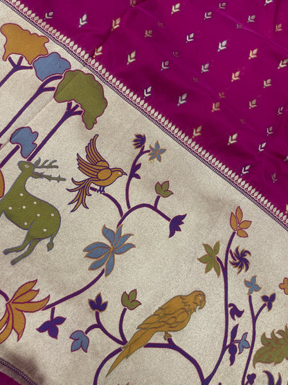 Pure Katan Silk Paithni Border (Color Available)