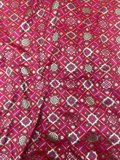 Banarasi Brocade Patola Weaving (Color Available) 44"Inch