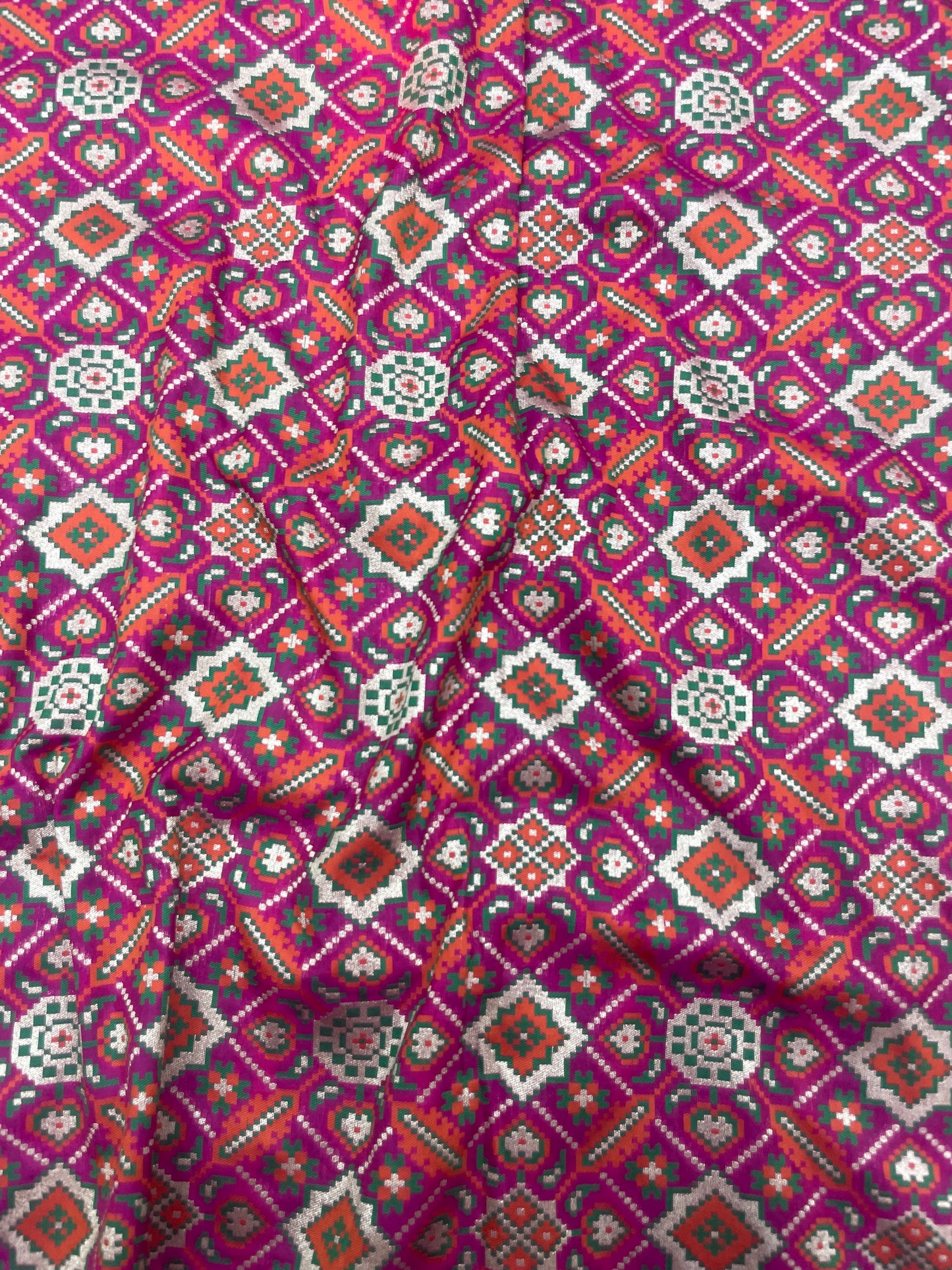 Banarasi Brocade Patola Weaving (Color Available) 44"Inch