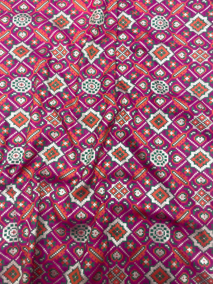 Banarasi Brocade Patola Weaving (Color Available) 44"Inch