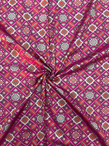 Banarasi Brocade Patola Weaving (Color Available) 44"Inch