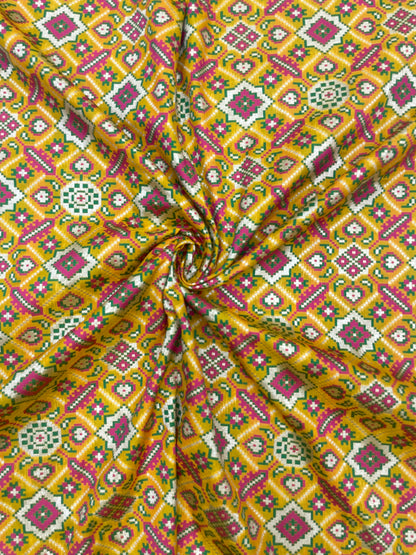 Banarasi Brocade Patola Weaving (Color Available) 44"Inch
