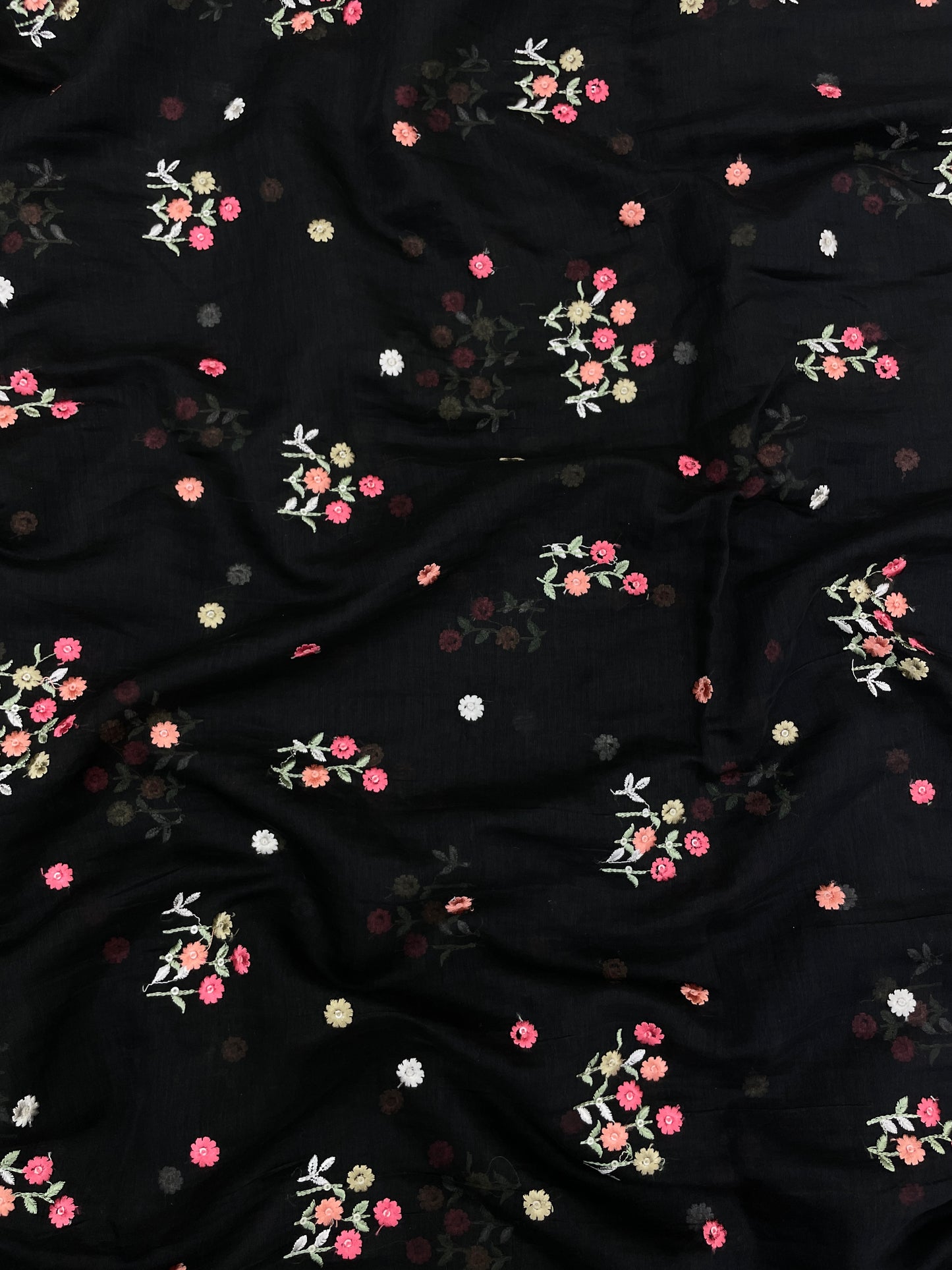 Chanderi Silk Embroidery (colors available) 44"inch