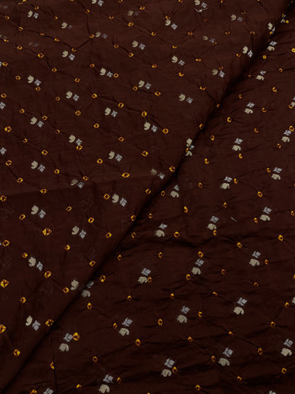 Pure Chanderi Zari Butti With Hand Bandhni (Color Available)