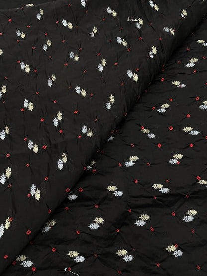 Pure Chanderi Zari Butti With Hand Bandhni (Color Available)