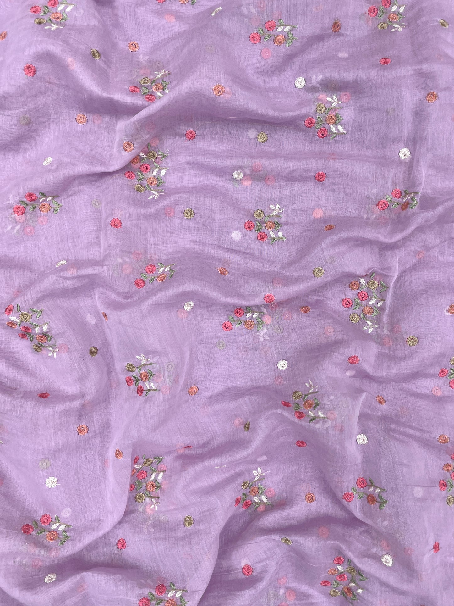 Chanderi Silk Embroidery (colors available) 44"inch