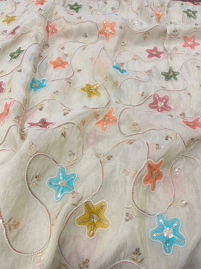 Tissue Beads Embroidery (44"Inch)