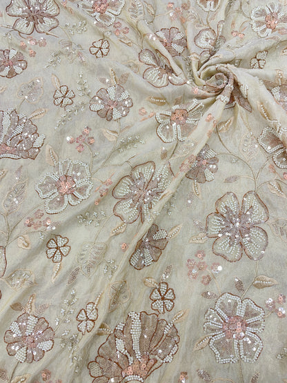 Tissue Beads Embroidery (44"Inch)