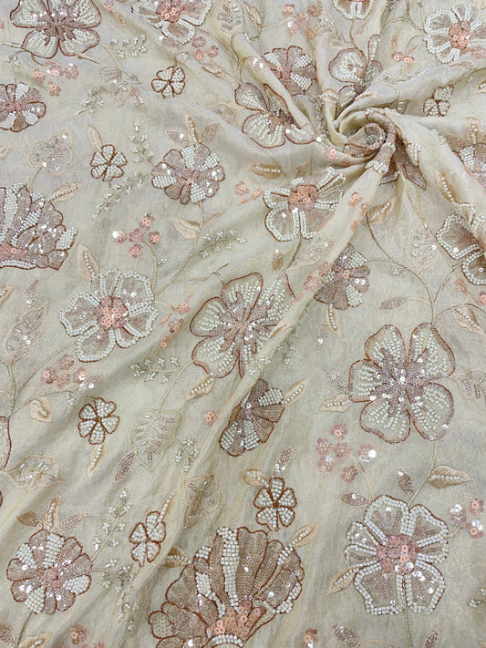 Tissue Beads Embroidery (44"Inch)