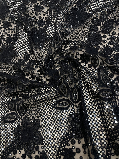 Net CutWork Embroidery (Color Available) 44"Inch