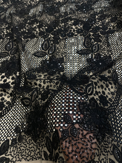 Net CutWork Embroidery (Color Available) 44"Inch