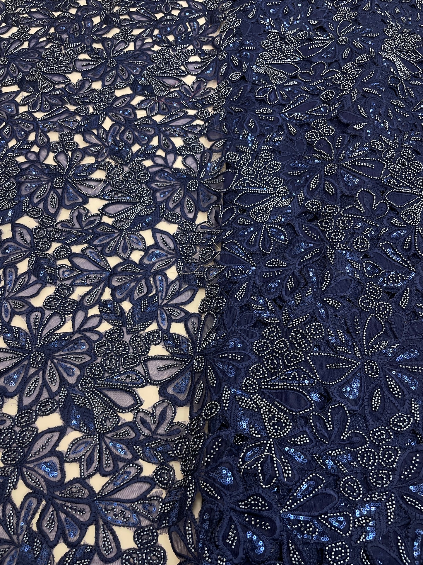 Net CutWork Embroidery (Color Available) 44"Inch