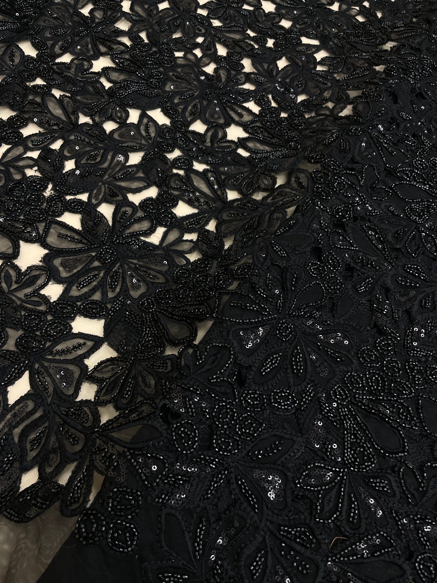 Net CutWork Embroidery (Color Available) 44"Inch