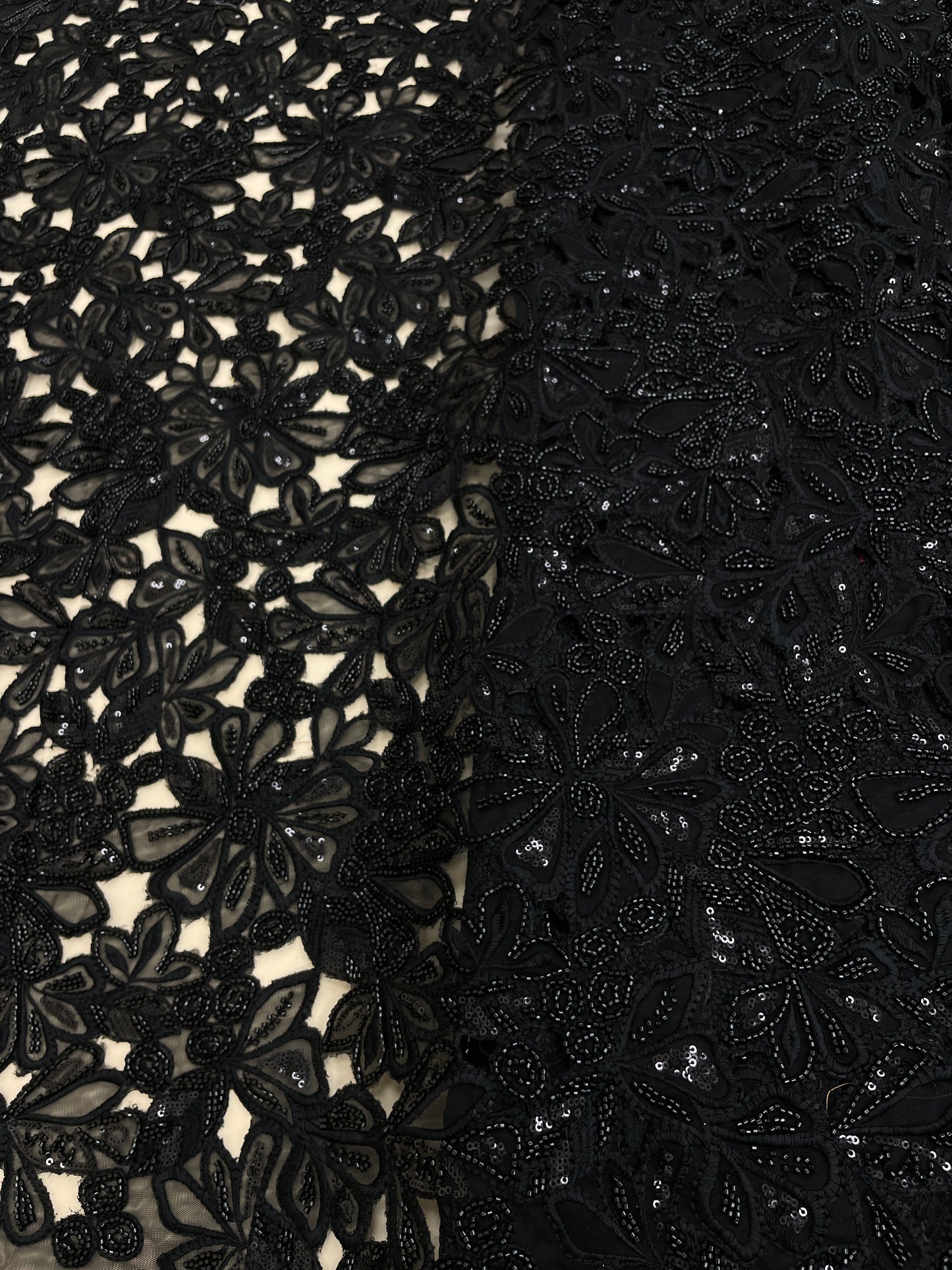 Net CutWork Embroidery (Color Available) 44"Inch