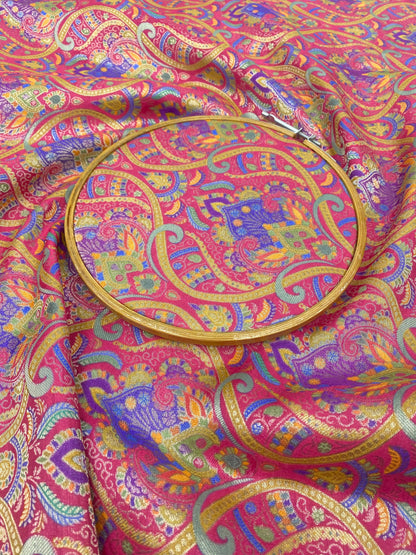 Banarasi Brocade With Print (Color Available) 44"Inch