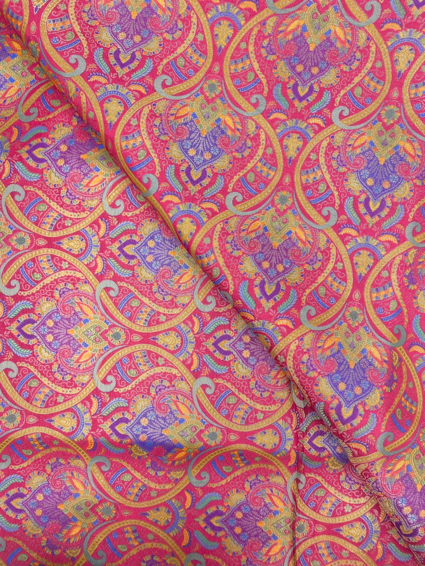 Banarasi Brocade With Print (Color Available) 44"Inch