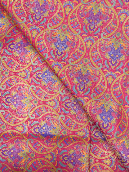 Banarasi Brocade With Print (Color Available) 44"Inch