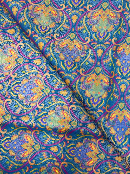 Banarasi Brocade With Print (Color Available) 44"Inch