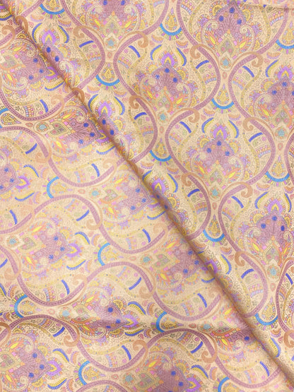 Banarasi Brocade With Print (Color Available) 44"Inch