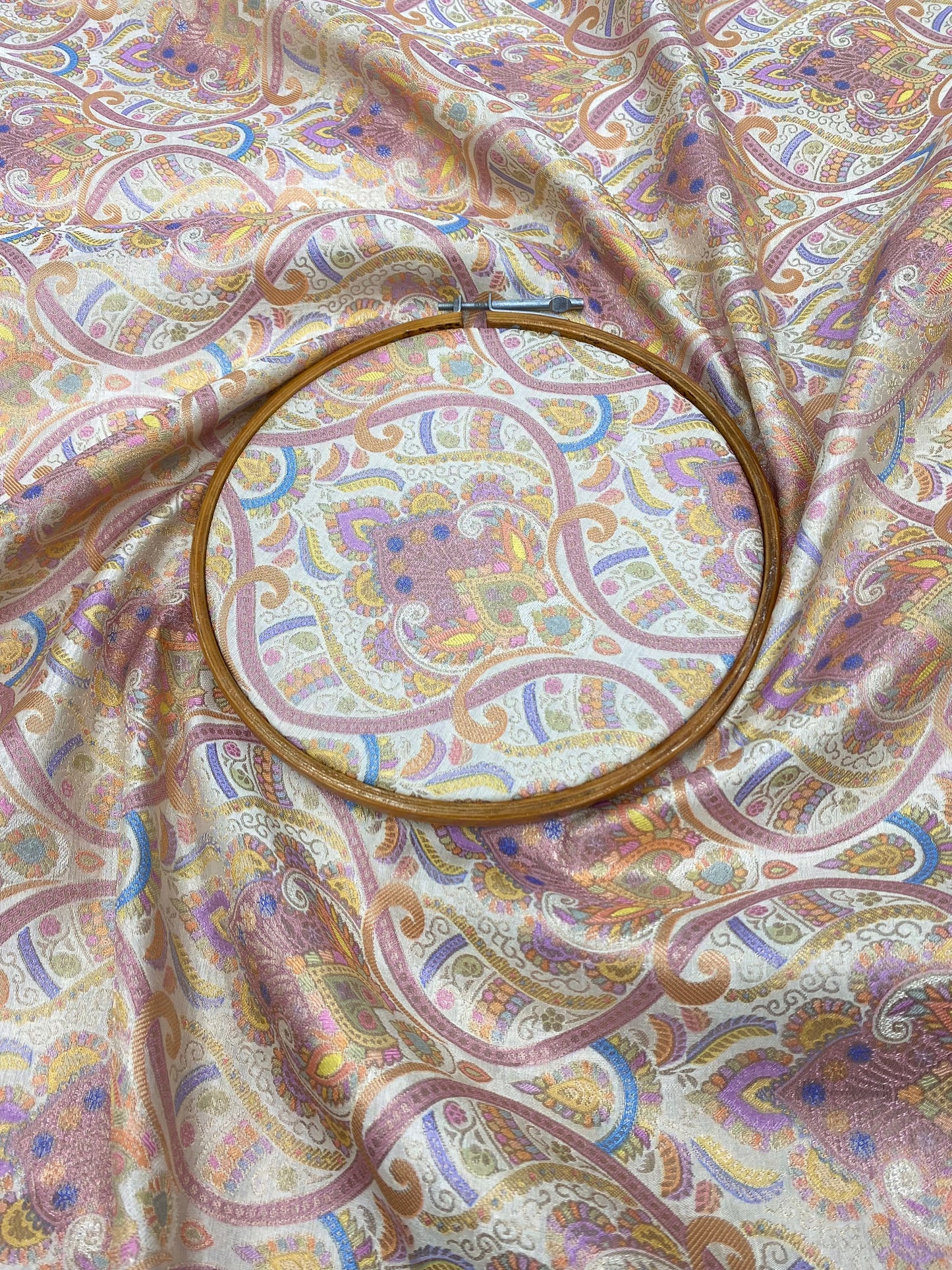 Banarasi Brocade With Print (Color Available) 44"Inch