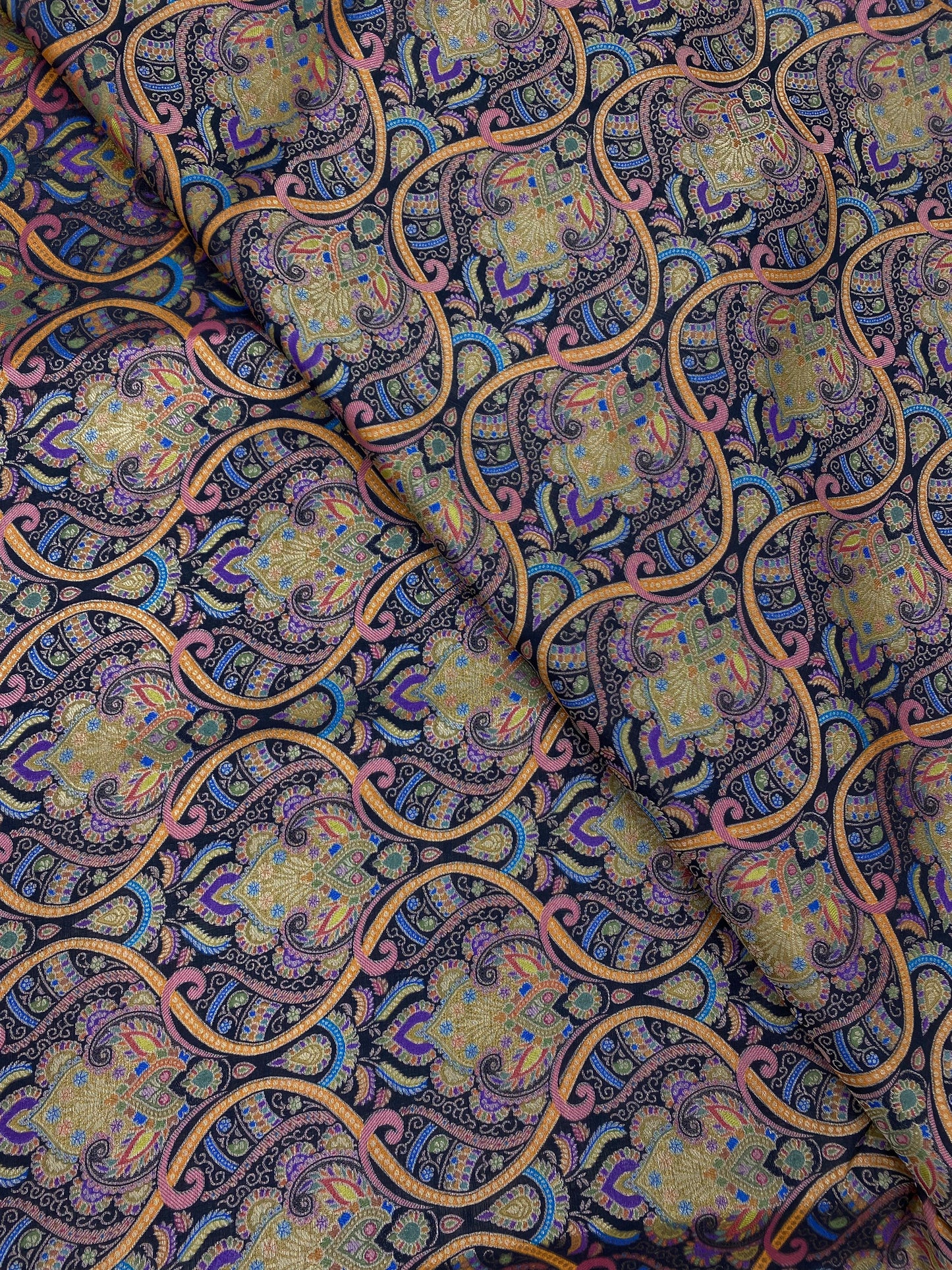 Banarasi Brocade With Print (Color Available) 44"Inch