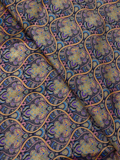 Banarasi Brocade With Print (Color Available) 44"Inch