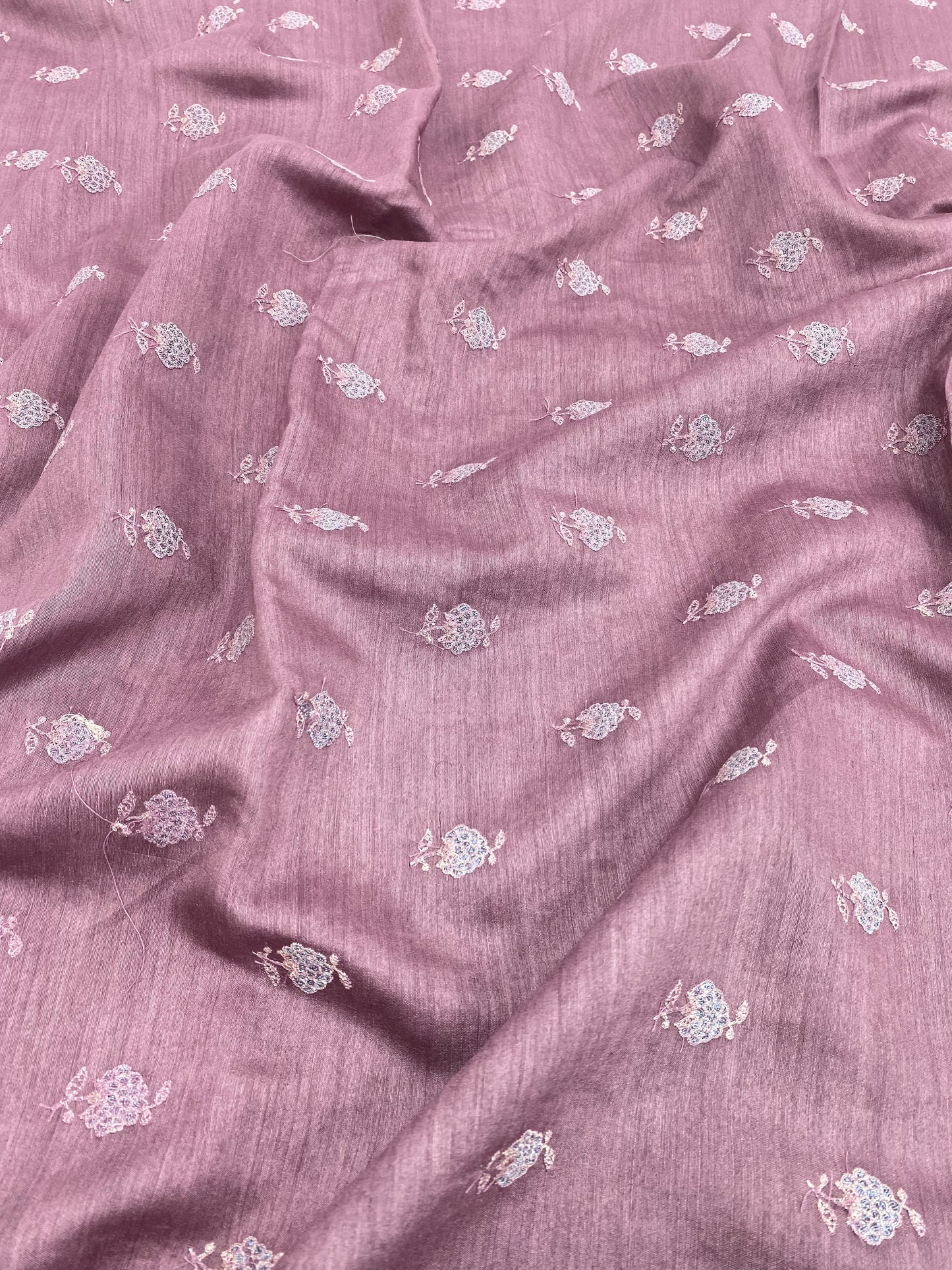 Pure Munga Embroidery (Color Availble) 44"Inch