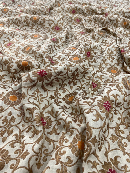 Pure Munga Meenakari Jacquard