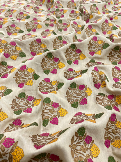 Pure Munga Meenakari Jacquard