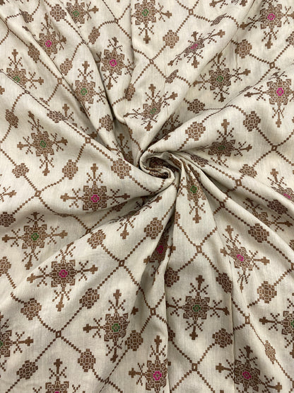 Pure Munga Meenakari Jacquard