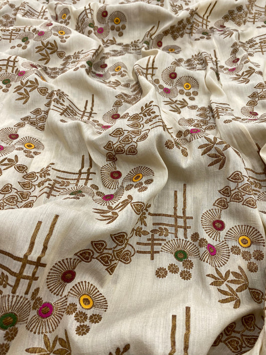 Pure Munga Meenakari Jacquard