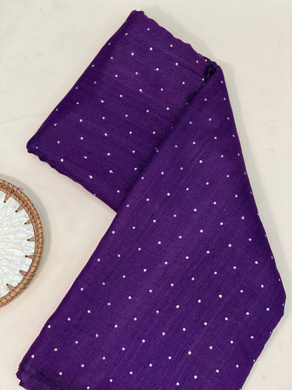 Pure Tussar With Mirror Work (Color Available ) 44"Inch