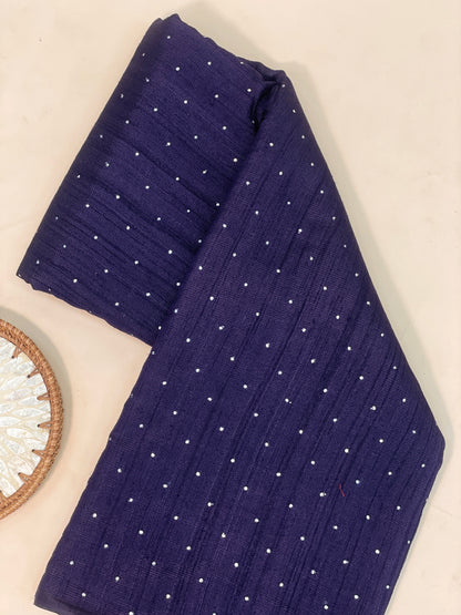 Pure Tussar With Mirror Work (Color Available ) 44"Inch