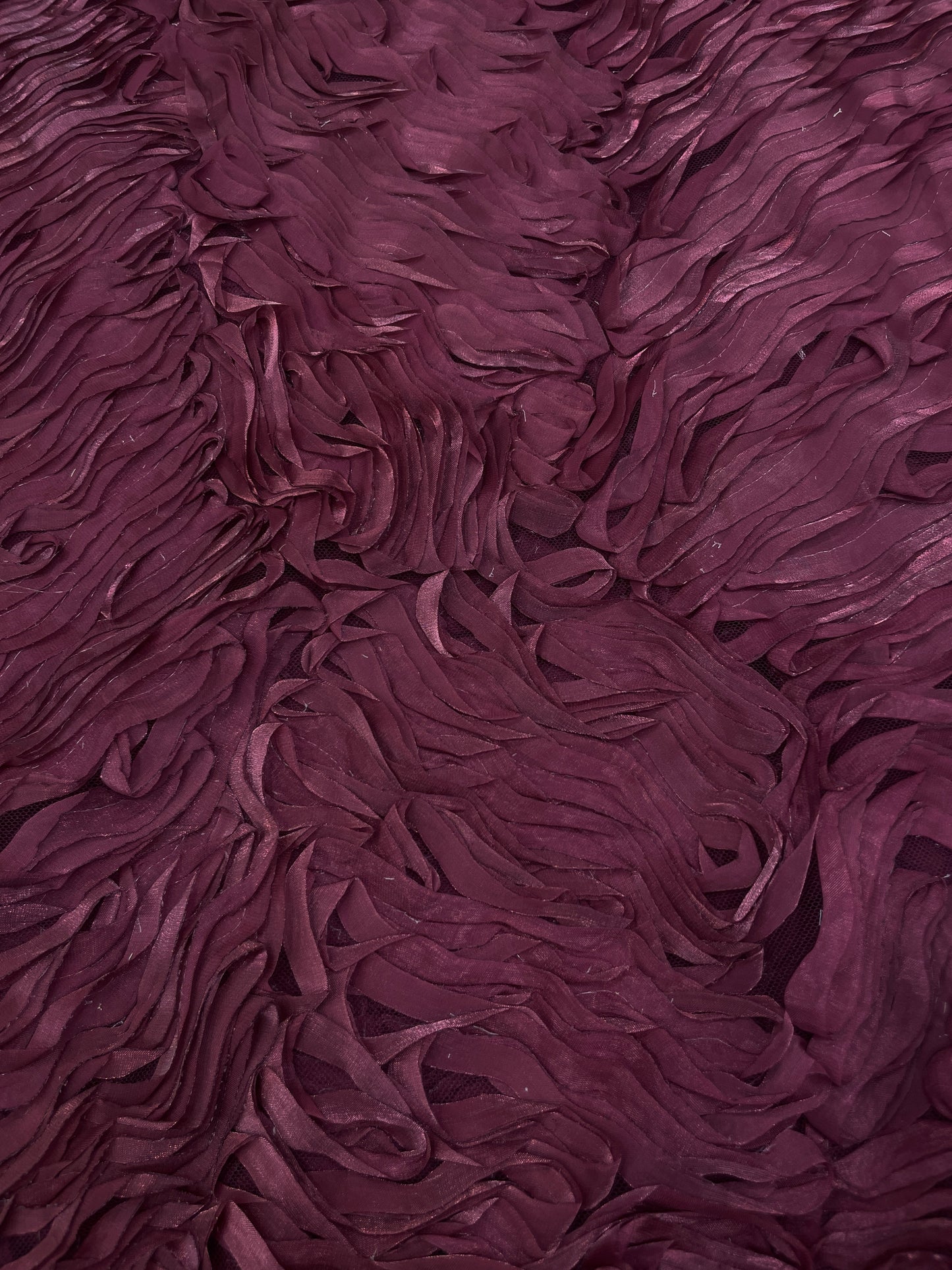 Premium Luxurious Ribbon Embroidery On Net Fabric