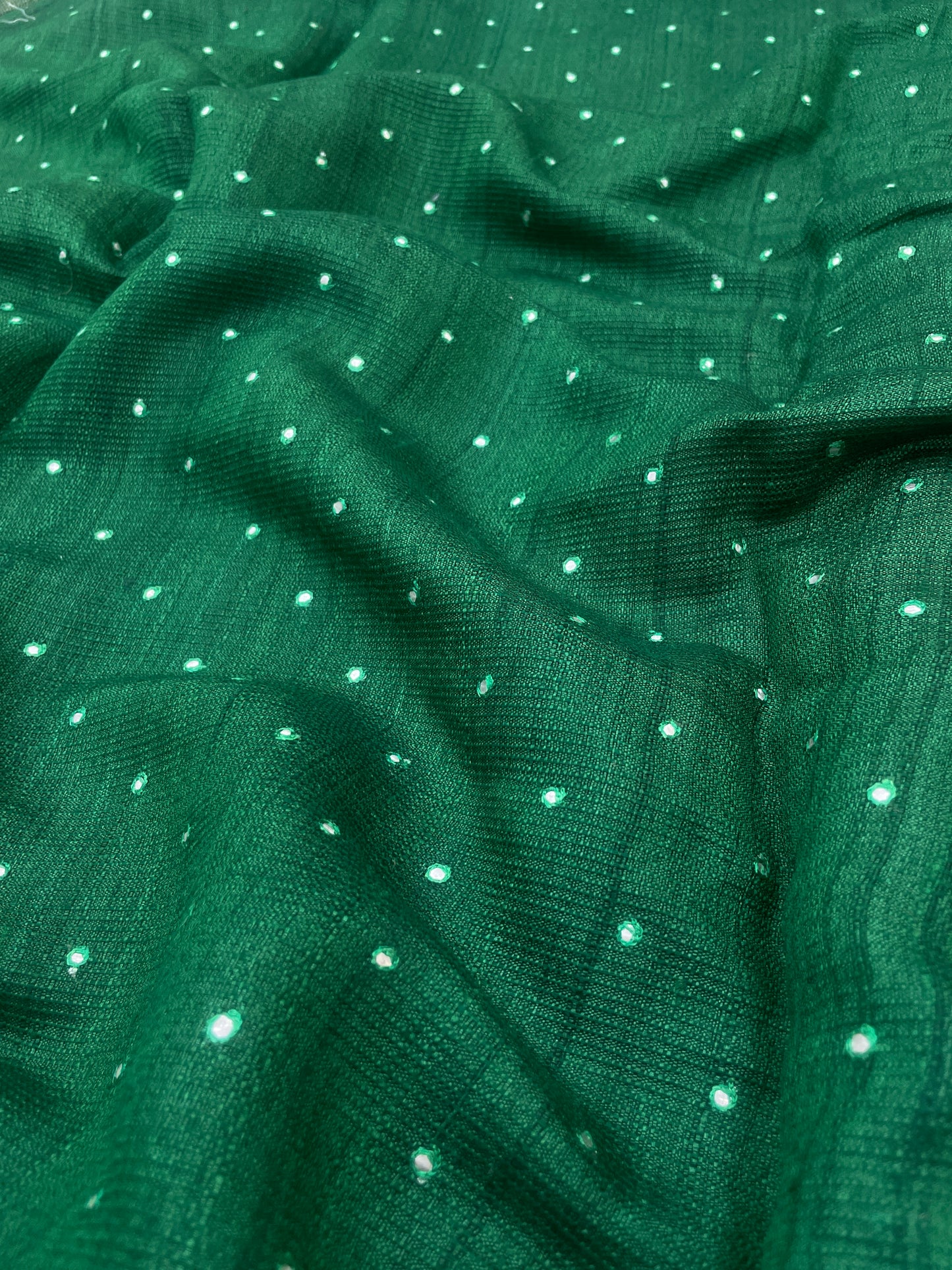 Pure Tussar With Mirror Work (Color Available ) 44"Inch