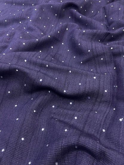 Pure Tussar With Mirror Work (Color Available ) 44"Inch