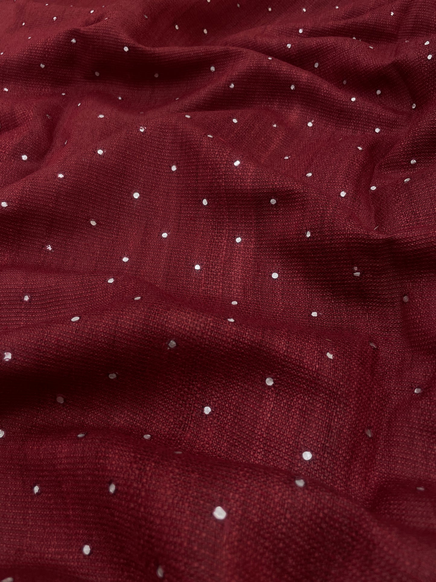 Pure Tussar With Mirror Work (Color Available ) 44"Inch