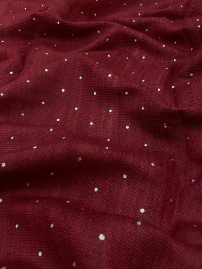 Pure Tussar With Mirror Work (Color Available ) 44"Inch