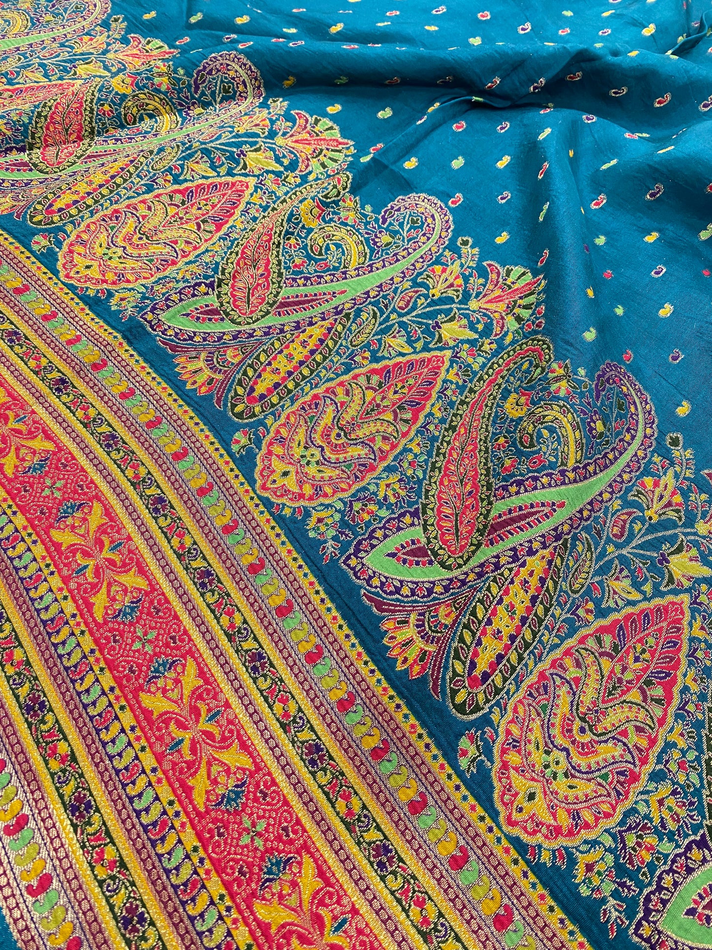 Dola Silk Jacquard With Print (Color Available) 44"Inch